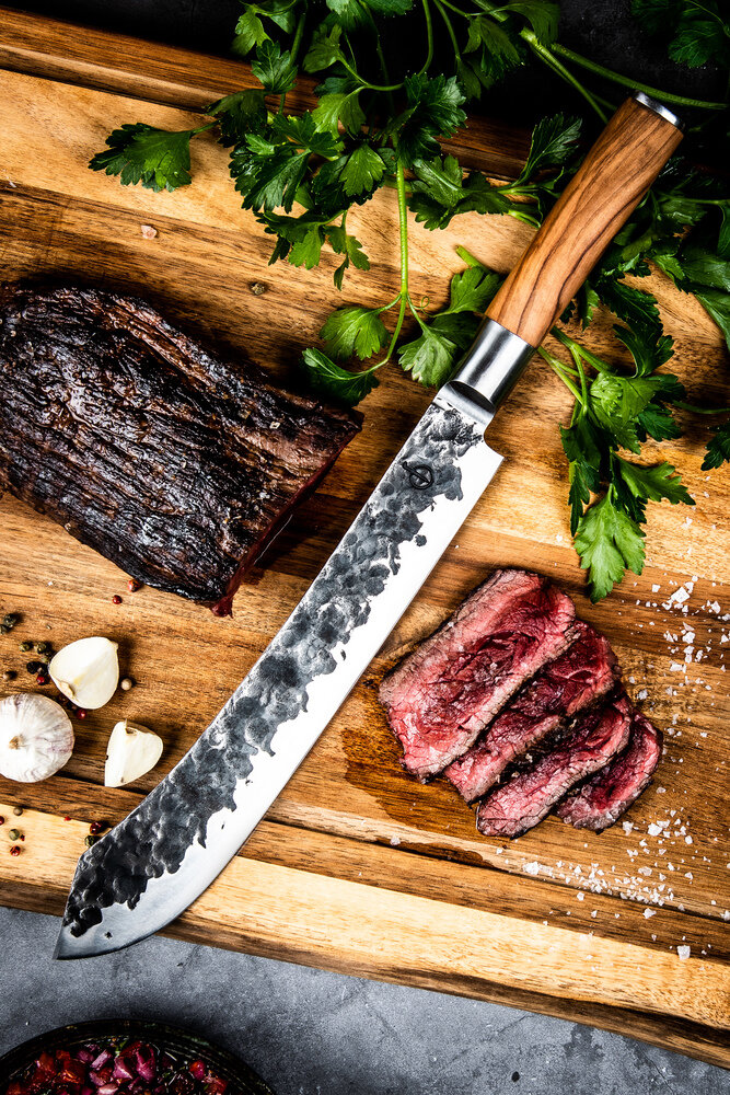 olijf slagersmes  graveren