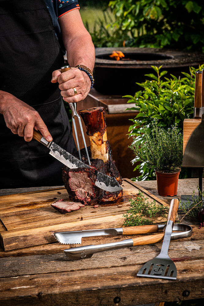 olijf slagersmes  graveren