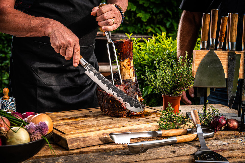 olijf slagersmes  graveren