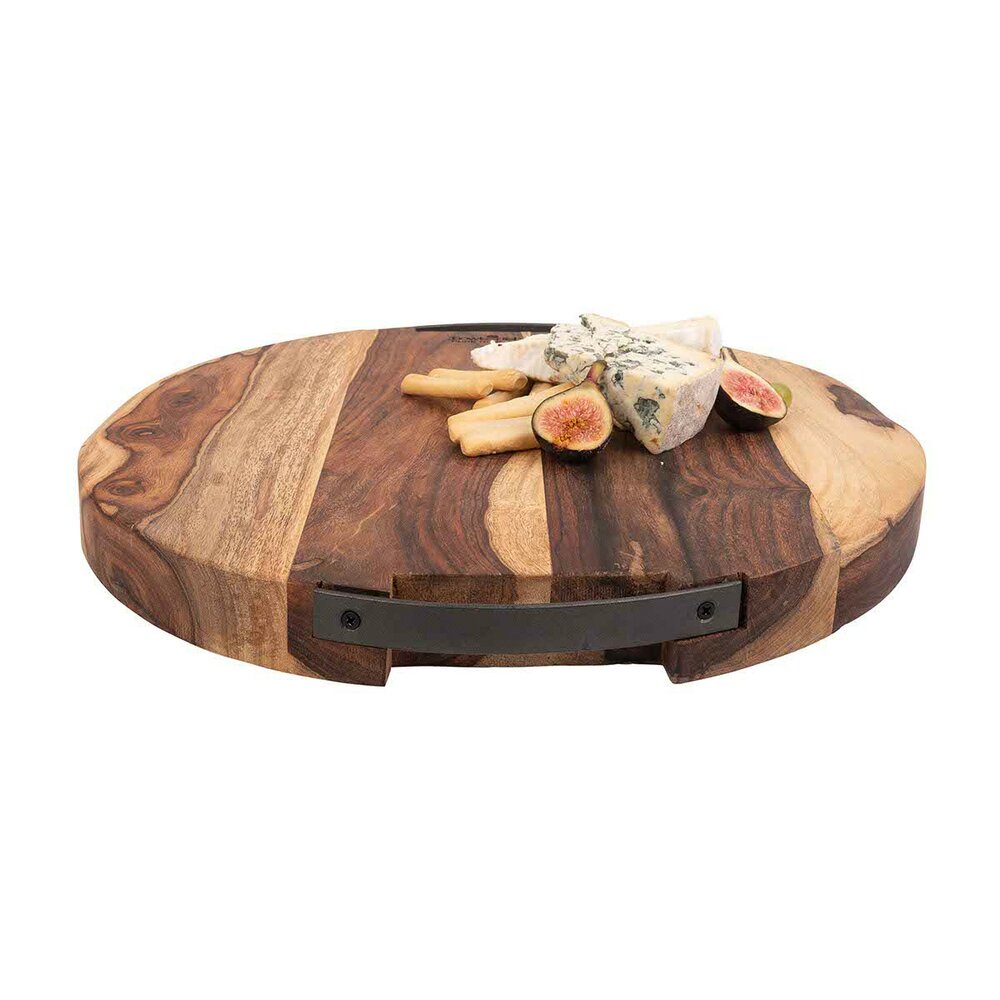 Ronde serveerplank Rose wood  graveren 