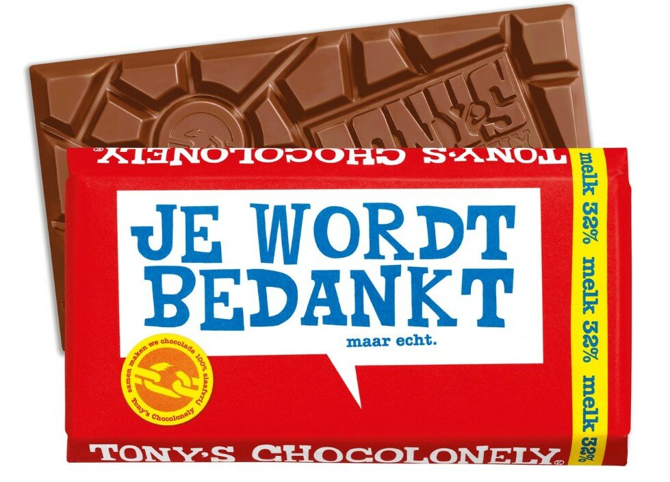 Tony Chocolony  Je wordt bedankt - melk