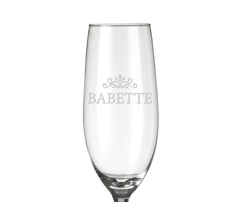Champagneglas graveren