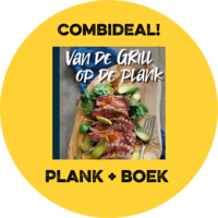Ronde plank  met grill kookboek