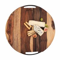 Ronde serveerplank Rose wood  graveren 