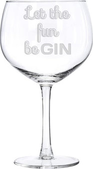 Gin tonic glas graveren