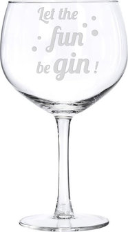 Gin tonic glas graveren