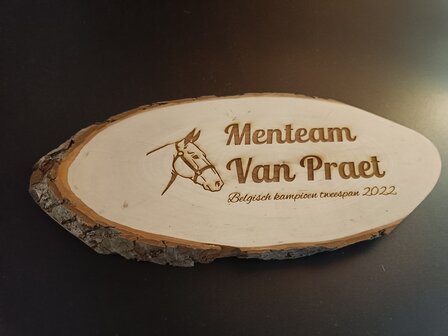 Houten Naambord 