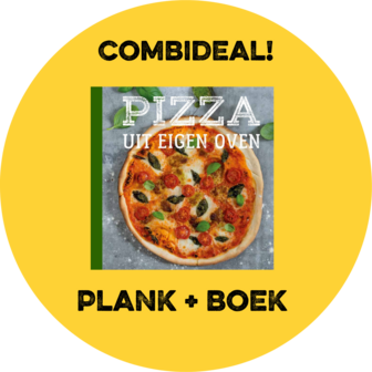 Pizzaplank Large  Met kookboek pizza