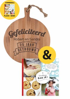 Ronde plank Large met kinderkookboek