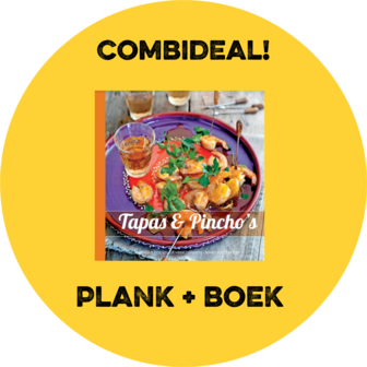 Ronde plank Large met tapas kookboek