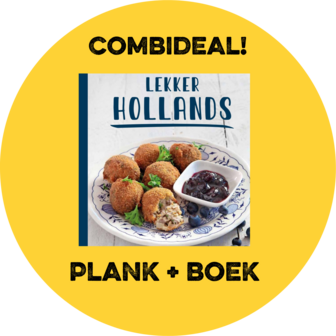 Ronde plank Large met Hollands kookboek