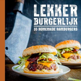 Ronde plank  met burger kookboek