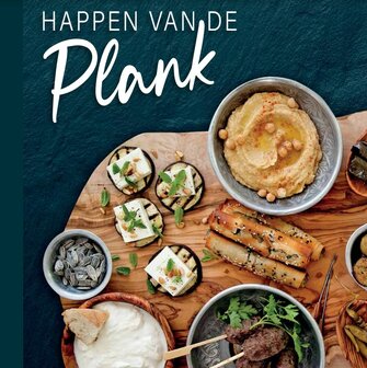 Ronde plank  met hapjes kookboek