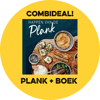 Ronde plank  met hapjes kookboek