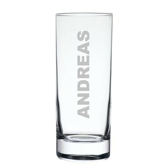 Longdrinkglas met naam