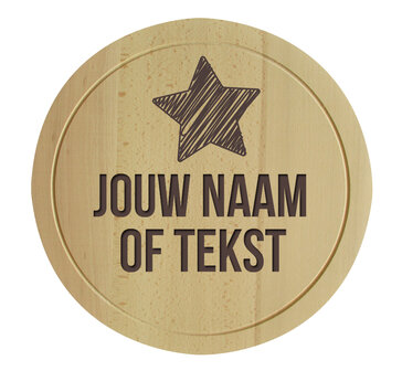 Snijplank rond graveren