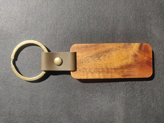 houten sleutelhanger met naam