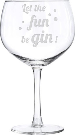 Gin tonic glas graveren