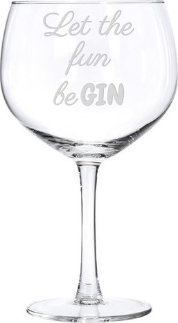 Gin tonic glas graveren