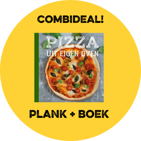 Pizzaplank Large  Met kookboek pizza