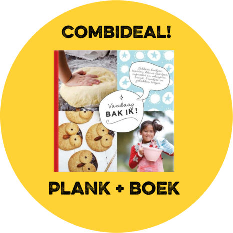 Ronde plank Large met kinderkookboek