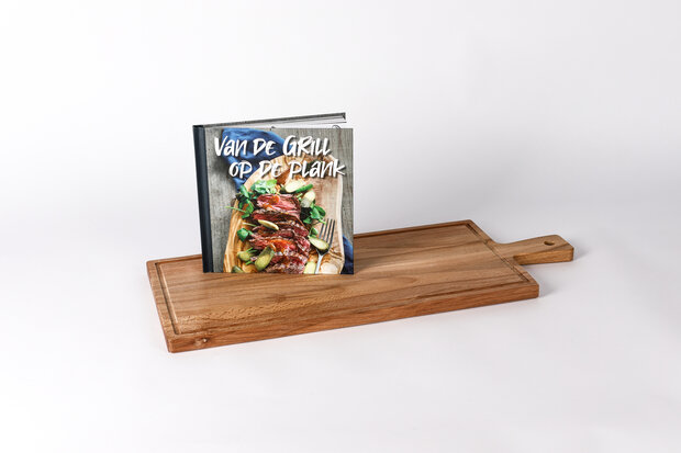 Steakplank met kookboek graveren XL