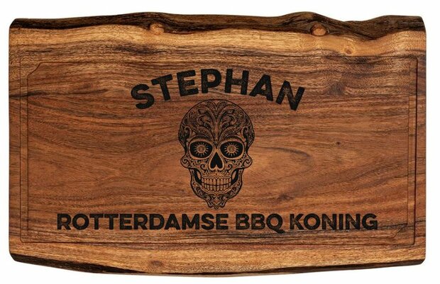BBQplank acacia XL graveren