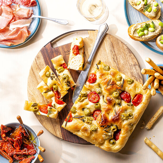 Ronde serveerplank Rose wood  graveren 