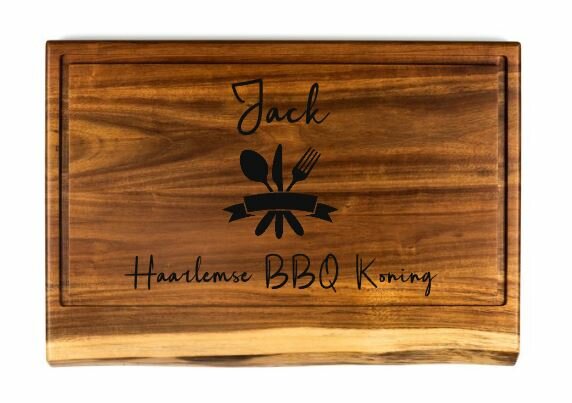 BBQplank natuurlijk acacia XL graveren