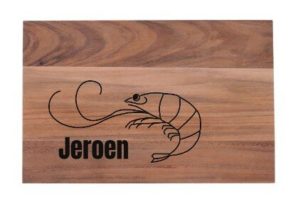 Teak Wood borrelplank XL