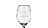 Witte wijnglas graveren_
