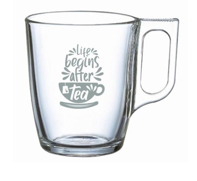 Theeglas graveren