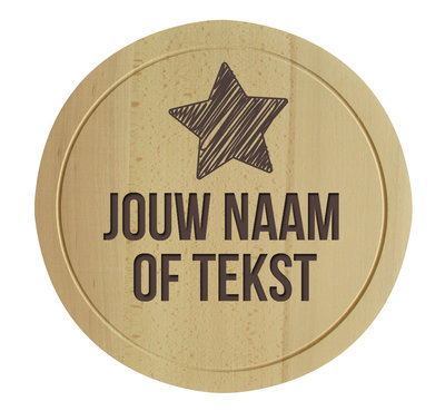 Snijplank rond graveren